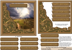 Sun Rays in the Country 6in x 6in Decoupage