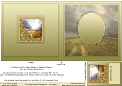 Sun Rays in the Country matching 6in x 6in Insert