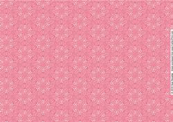 Pink Floral Spray with Bow Backing Paper-1