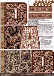Dad Paisley Word Book, Dad's Birthday
