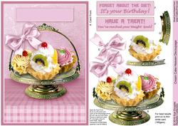 Cream Cake Heaven Decoupage, Birthday, Weight Loss