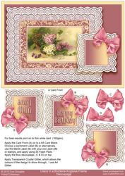 Lilacs in a Broderie Anglaise Frame, Decoupage