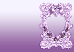 Antique Lilac Lace, Matching A5 Insert Sheet