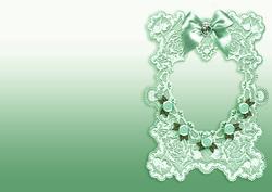 Antique Lace Green A5 Insert Sheet