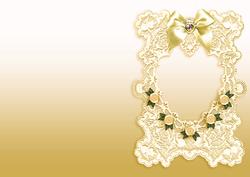Antique Lace Light Gold A5 Insert Sheet