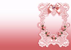 Antique Lace Pink A5 Insert Sheet