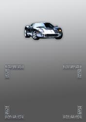 Silver Sports Car Matching A5 Insert Sheet