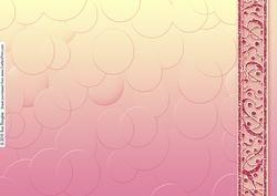 Pink Embossed Circles with Border Backing Paper