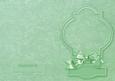 Green Fancy Shaped Frame Card