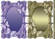 Purple and Olive Butterflies Card Fronts