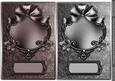 Chocolate and Charcoal Shiny Frame Card Fronts