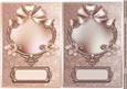 Cream and Oyster Shiny Frame Card Fronts