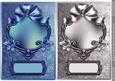 Dark Blue and Taupe Shiny Frame Card Fronts
