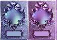 Purple and Magenta Shiny Frame Card Fronts