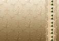 Gold Floral Spray Embossed with Floral Border