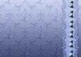 Periwinkle Floral Spray Embossed with Floral Border