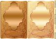 Gold and Cream Card Fronts Matches with Cream Floral Envelop