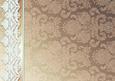 Taupe Damask Backing Paper Matches with White Floral Toppers