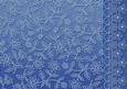 Deep Blue Floral Lace with Lace and Pearls Border