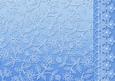 Blue Floral Lace with Lace and Pearls Border