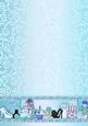 Aqua Girly Accessories Backing Paper