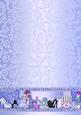 Blue Girly Accessories Backing Paper