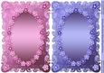 Pink and Purple Pretty Floral Card Fronts