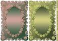 Taupe and Moss Pretty Floral Card Fronts