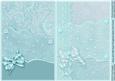 Aqua and Pale Aqua Scrapbook Style Card Fronts