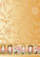 Gold Flower Girls Backing Paper