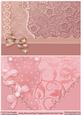 Dusky Peach and Peach Scrapbook Style Floral Card Fronts