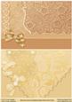 Gold and Lemon Scrapbook Style Floral Card Fronts