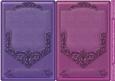 Purple and Pink Leather Shield Card Fronts