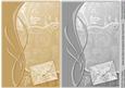 Gold and Silver Scrapbook Style Leaves Card Fronts