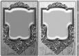 Silver and Pale Silver Ornate Frame Card Fronts