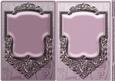 Aubergine and Orchid Pink Ornate Frame Card Fronts