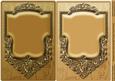 Mustard and Gold Ornate Frame Card Fronts