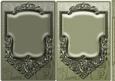 Grey Green and Green Ornate Frame Card Fronts