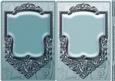 Teal and Aqua Ornate Frame Card Fronts