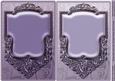 Deep Lilac and Lilac Ornate Frame Card Fronts