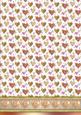 Peach Pretty Hearts with a Hearts Border