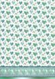 Green Pretty Hearts with a Hearts Border