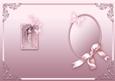 Vintage Lady in a Pink Butterfly Frame Matching A5 Insert