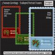 Designer Resource Christmas Portra Frames Seasons Greetings