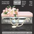 Designer Resource - Peach Orchids Jewellery Box