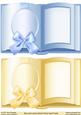 Blue and Lemon Book Frame Card Fronts