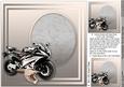 Taupe Motorbike - 8in x 8in Insert Plate
