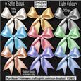 Designer Resource - Satin Bows - Light Colours