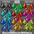 Designer Resource - Satin Bows - Bright Colours