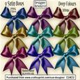 Designer Resource - Satin Bows - Deep Colours